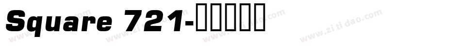 Square 721字体转换